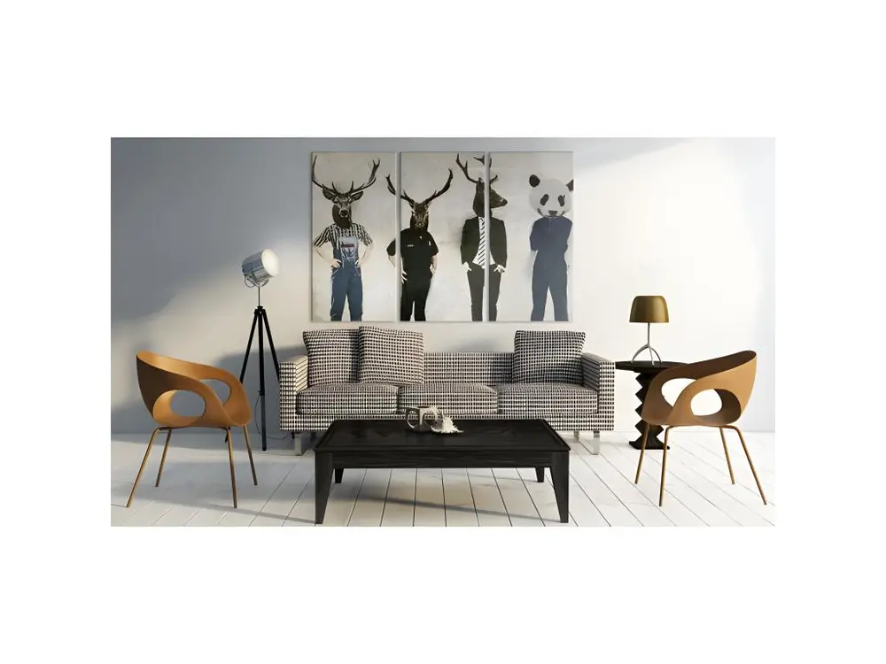 Tableau L'homme est un animal comme les autres ! : Taille - 120 x 80 cm