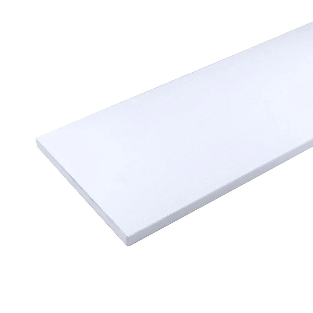 Tablette en mélamine blanche, 48'' x 12'' x 5/8'' pour Enseignement