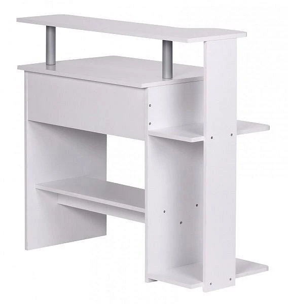 Wohnling table d'ordinateur blanche 94 x 905 x 485 cm table d'ordinateur compact moderne avec tiroir pou...