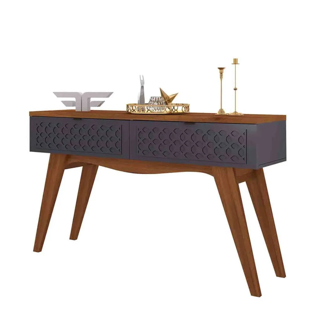 Bureau à compartiments intégrés Exotic Designs Side Table - Grafite