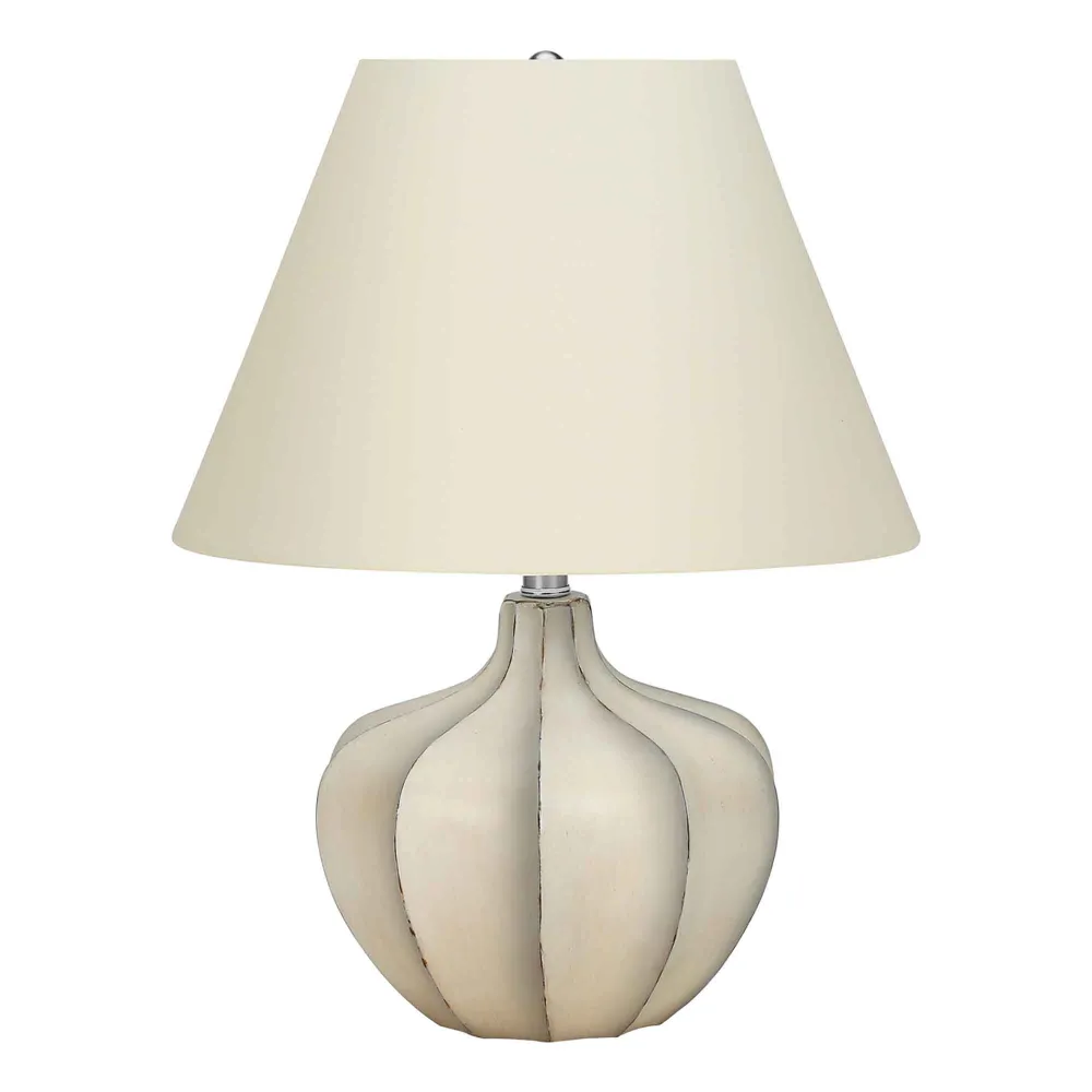 Bureau compact pour Lampe de table en résine, ivoire