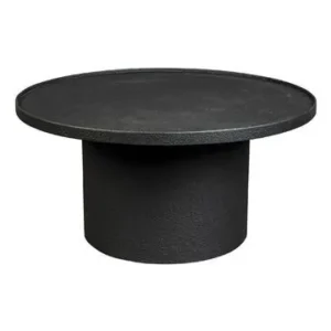 Bureau compact pour Table basse ronde en bois noir Winston DutchBone - 70cm