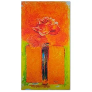 Bureau compact pour Tableau fleurs dans un vase - 30 x 40 cm