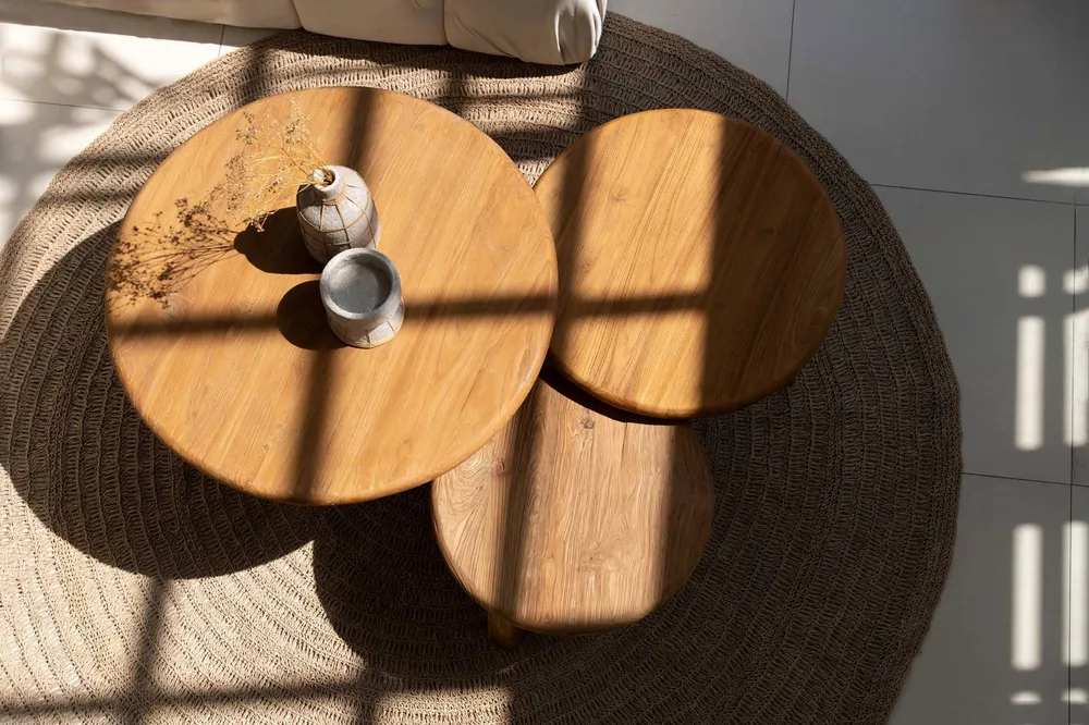 Fusuma Coffee Table - M avec plateau en chêne massif