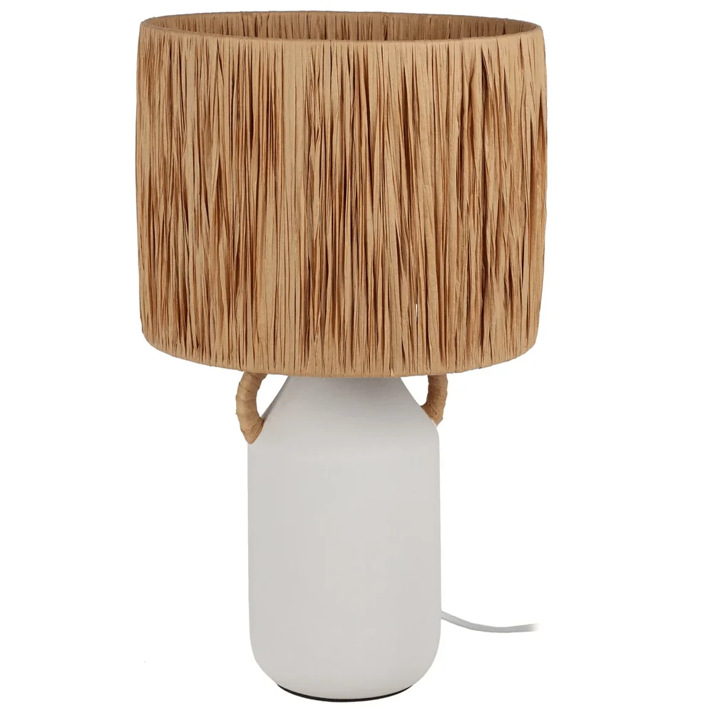 Lampe de table en céramique pour télétravail