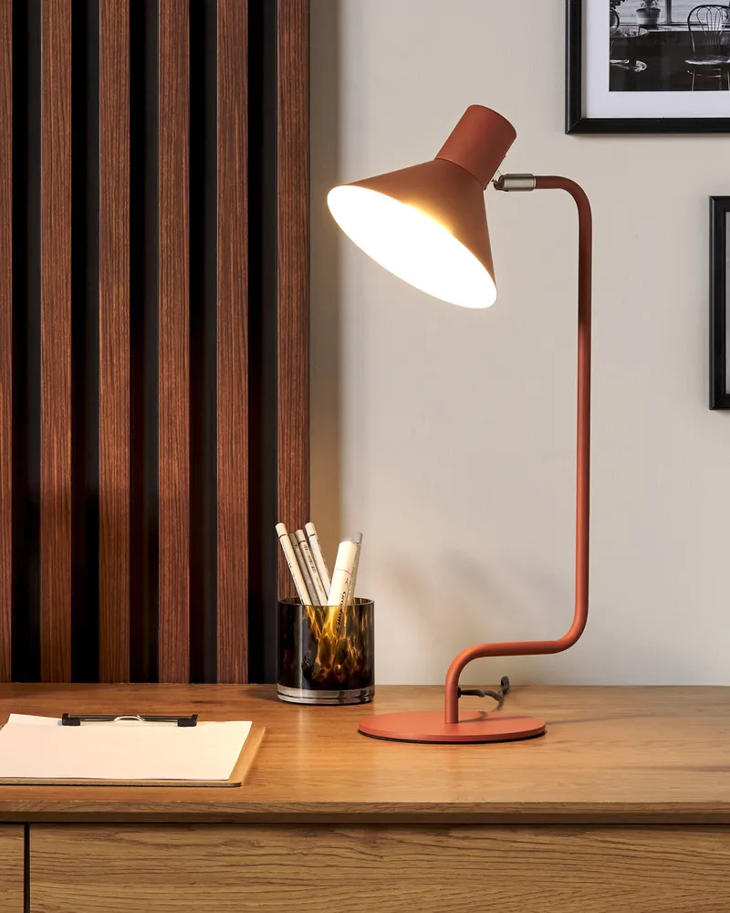 Métallique Desk Lamp Orange RIMAVA