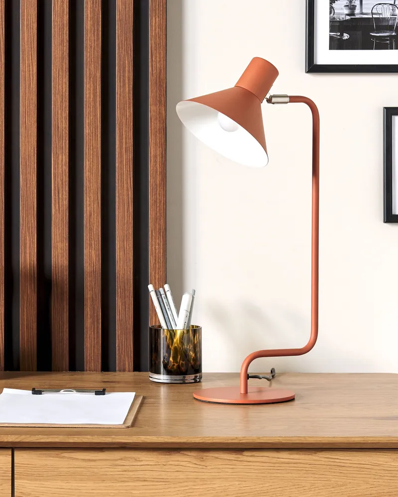 Métallique Desk Lamp Orange RIMAVA