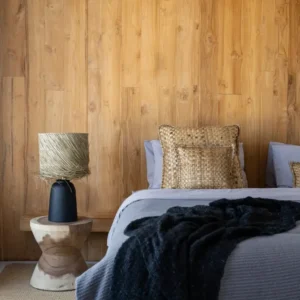 Pandan Table Lamp - Black Pur avec Plateau en Stratifié