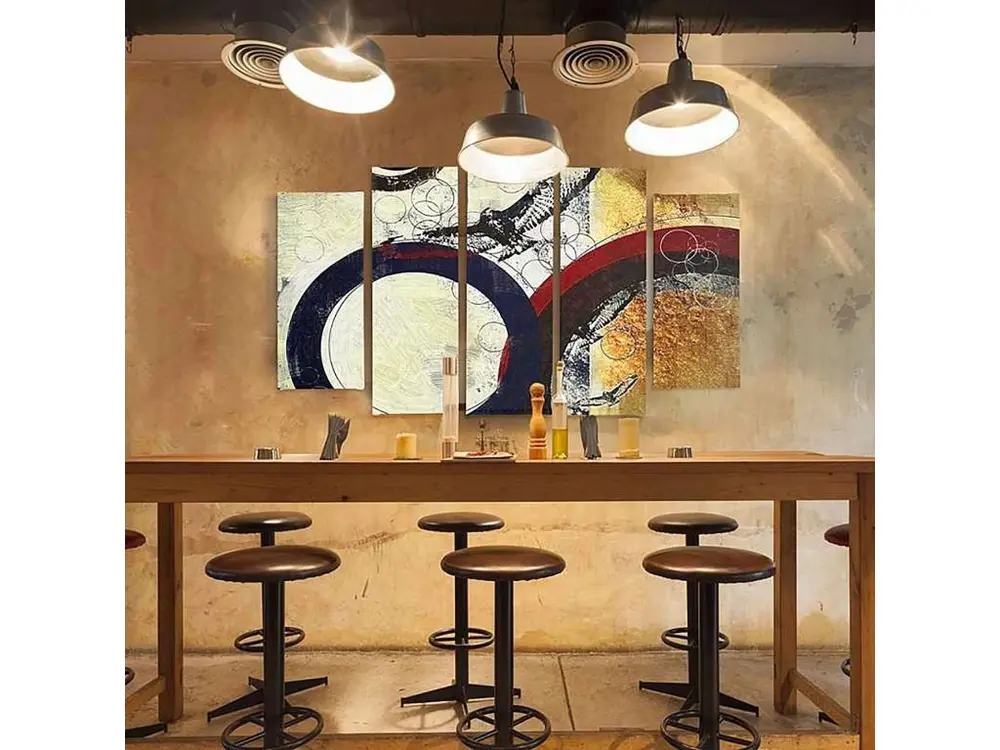 Surface de travail antidérapante Tableau b abstraction - 200 x 100 cm