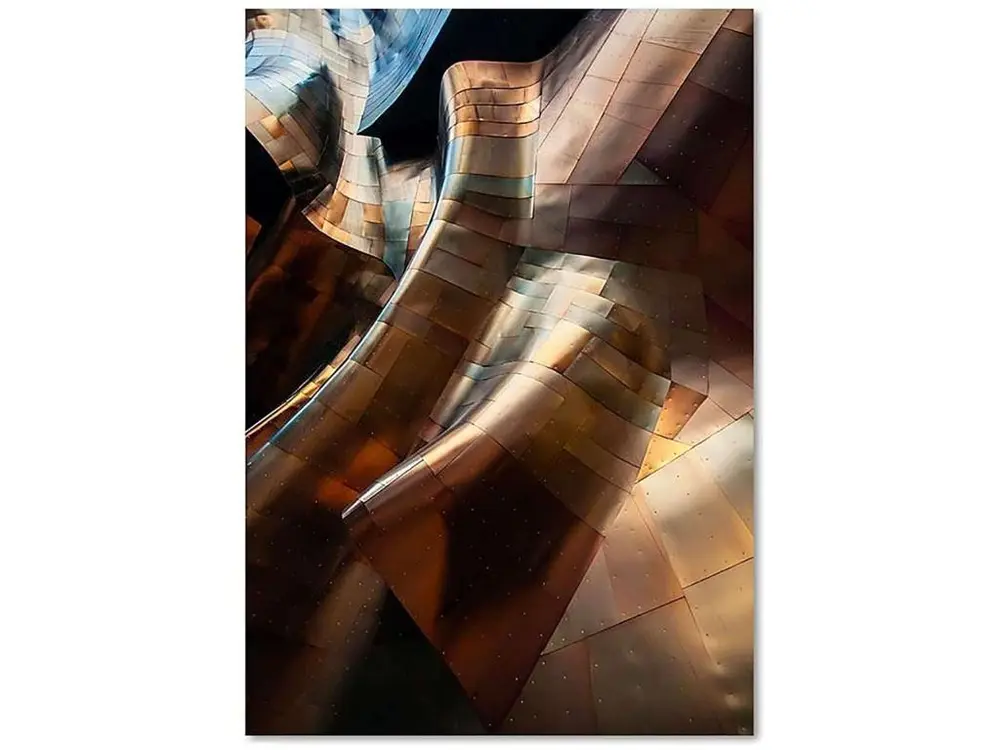 Tableau feuille plis - 60 x 80 cm facile à monter