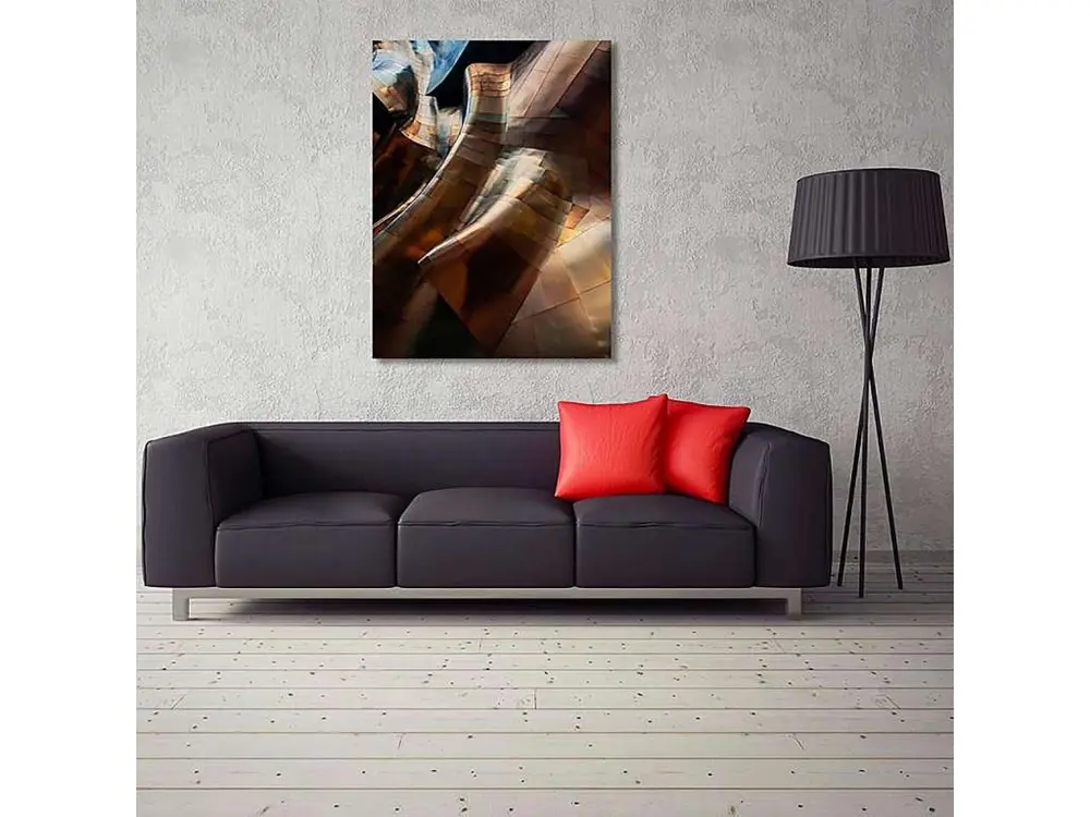 Tableau feuille plis - 60 x 80 cm facile à monter