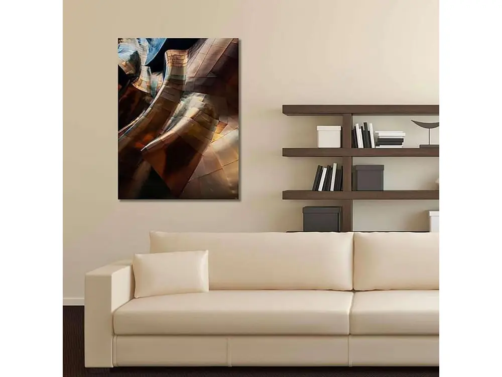Tableau feuille plis - 60 x 80 cm facile à monter
