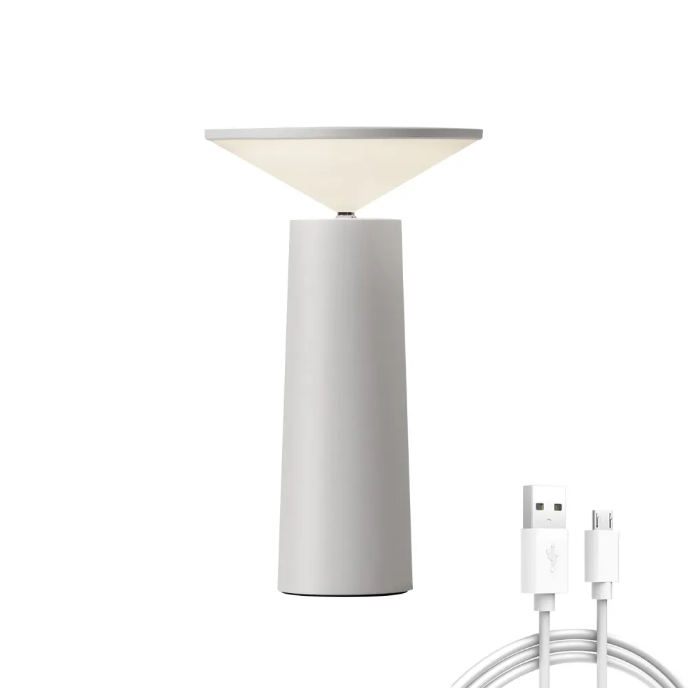 Portatif Lampada Da Tavolo Touch Cristallo avec plateau en chêne massif