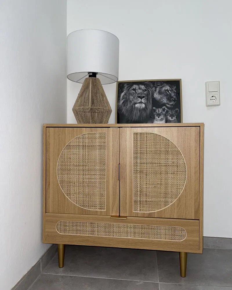Bureau Professionnel Tafellamp geweven naturel MALEWA