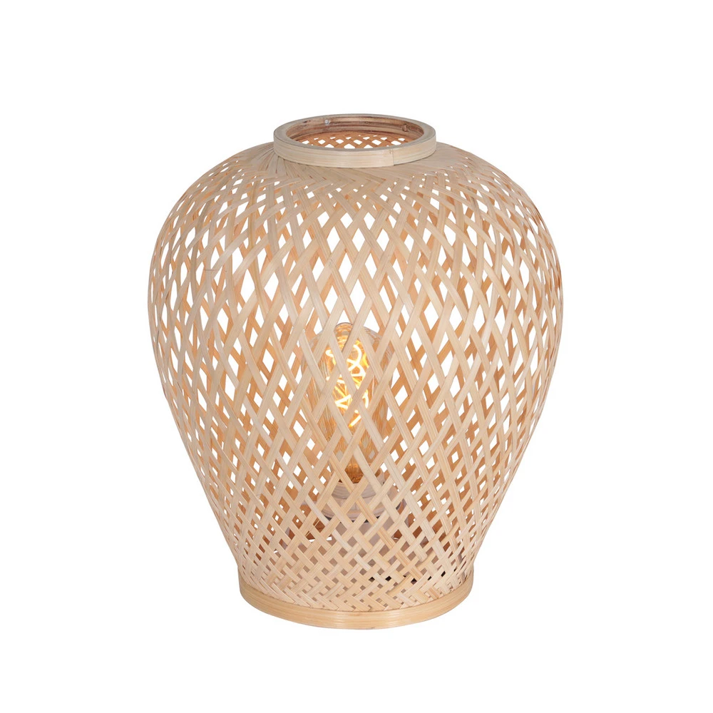 Lampe de table Maze, naturelle avec Plateau en Stratifié