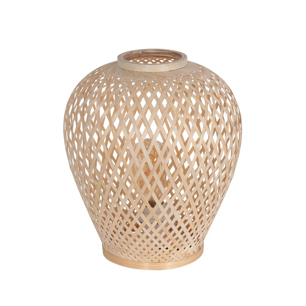 Lampe de table Maze, naturelle avec Plateau en Stratifié