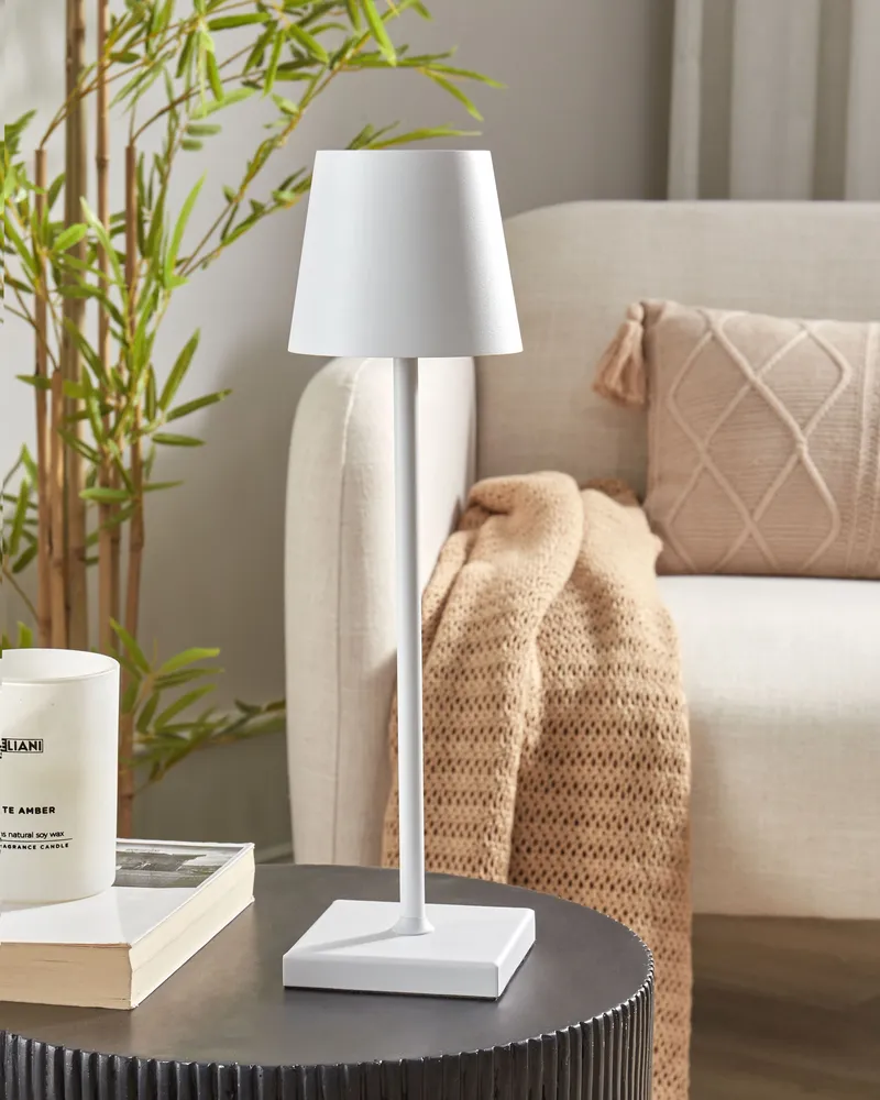 Mobilier de Bureau Premium Wireless Metal Table Lamp Blanc pur BACEIRO