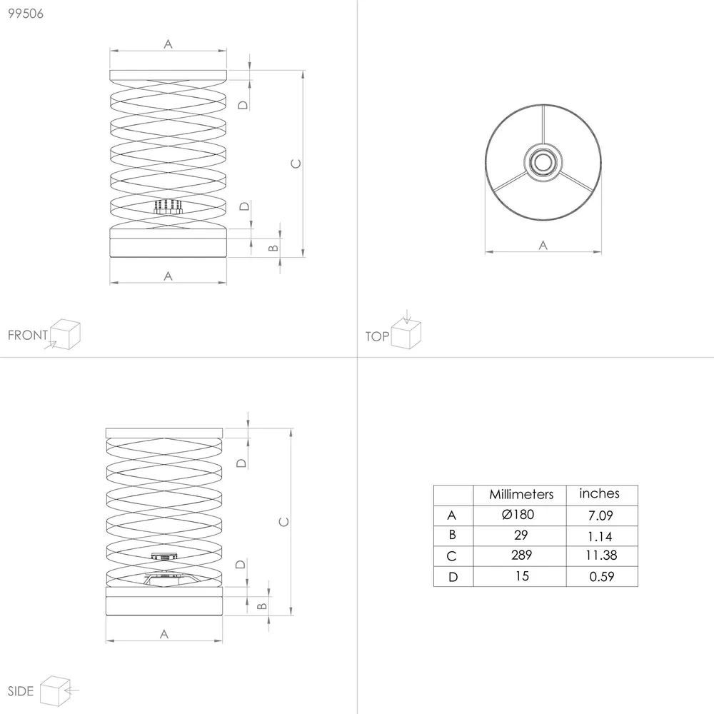 Plateforme réglable en hauteur Lampe de table en métal noir CREMELLA E27 40W