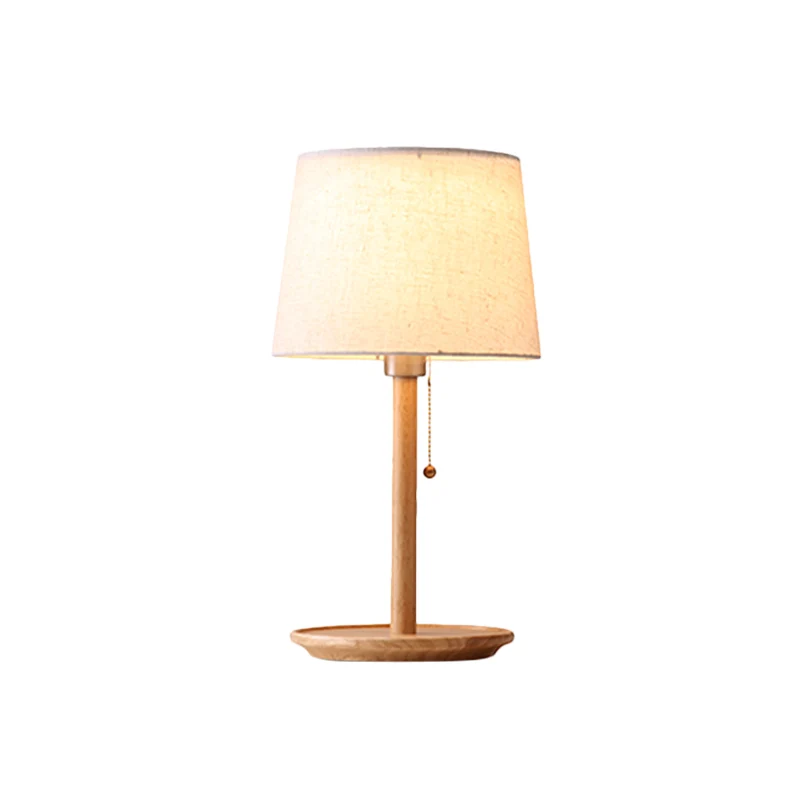 Surface de travail antidérapante Lampe de table conique à 1 tête, petite lampe de bureau en tissu moderniste en rouge marr...