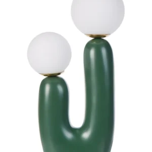 Table Lamp Vert êt TULUN avec plateau en chêne massif