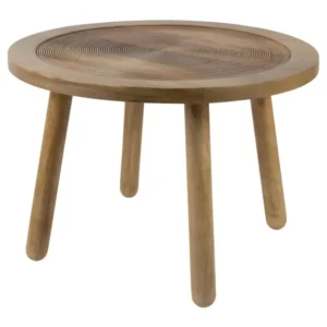 Dendron - Table d'appoint ronde bois ø60cm - Couleur - Bois net