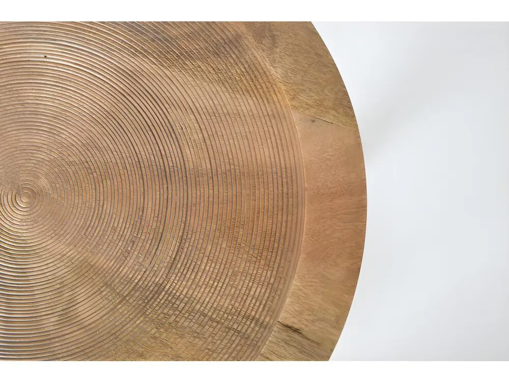 Dendron - Table d'appoint ronde bois ø60cm - Couleur - Bois net