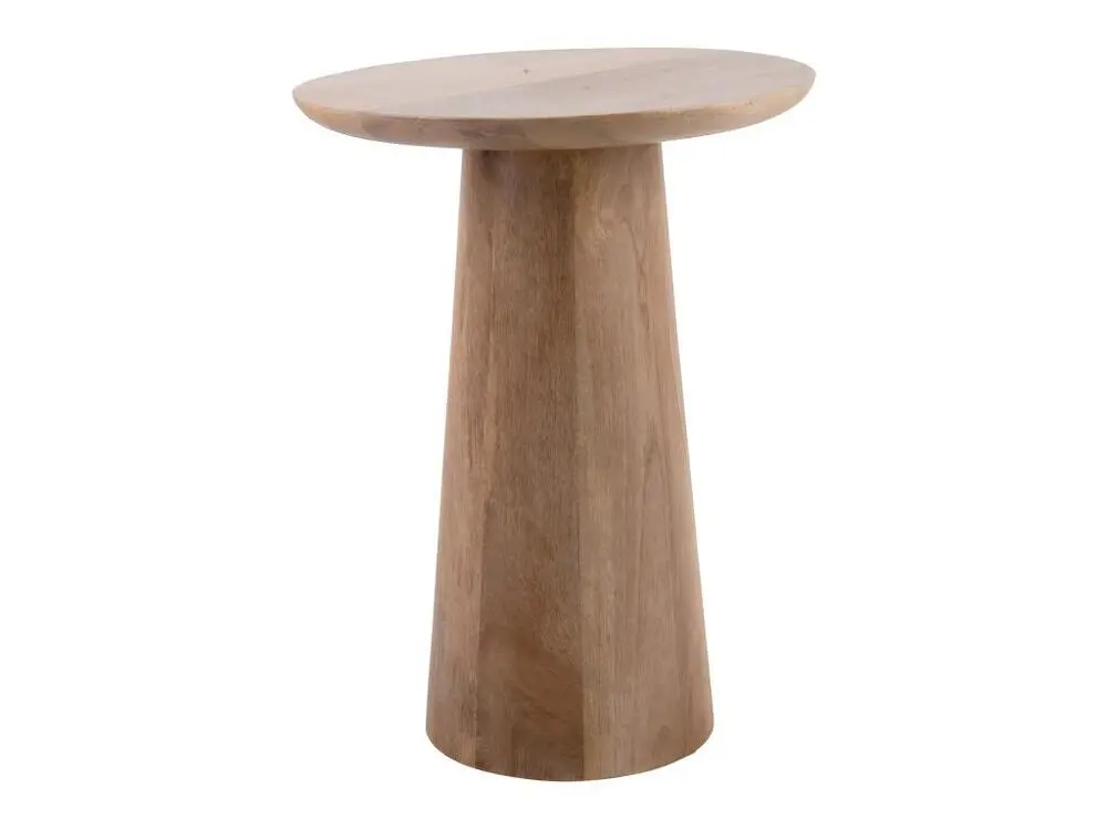 Force - Table d'appoint en bois de manguier ø35,5cm - Couleur - Bois net avec certificat PEFC