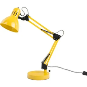 Lampe de table Funky Hobby H52cm Jaune Present Time avec Plateau en Stratifié