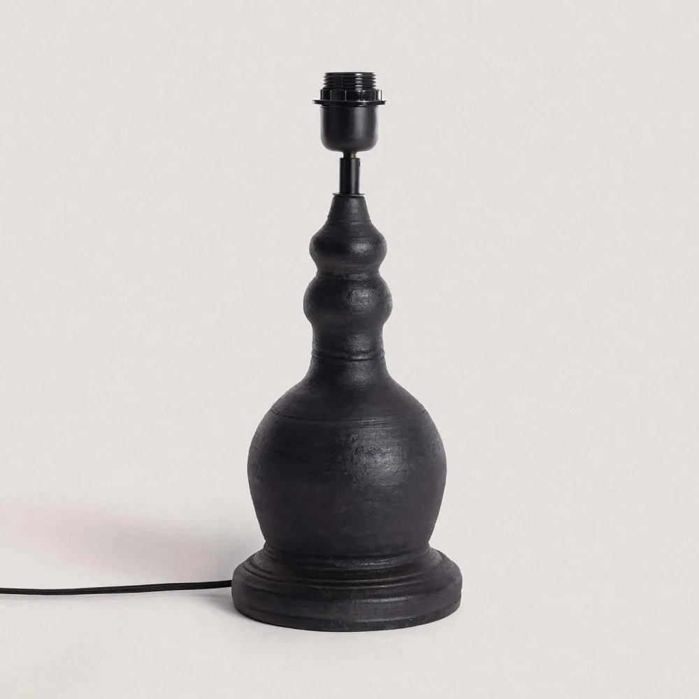 Lampe de table Jara ILUZZIA Terracotta diamètre 300 mm avec certificat PEFC