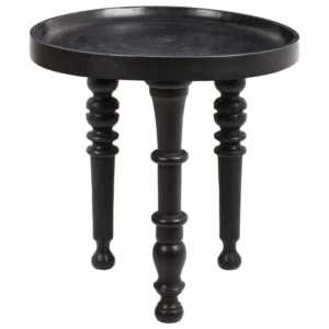 Plan de travail ergonomique Table d'appoint en bois de manguier noir LEETON