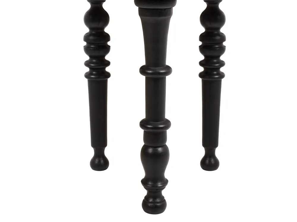 Plan de travail ergonomique Table d'appoint en bois de manguier noir LEETON