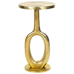 Plateforme réglable en hauteur Table d'appoint doré APITI