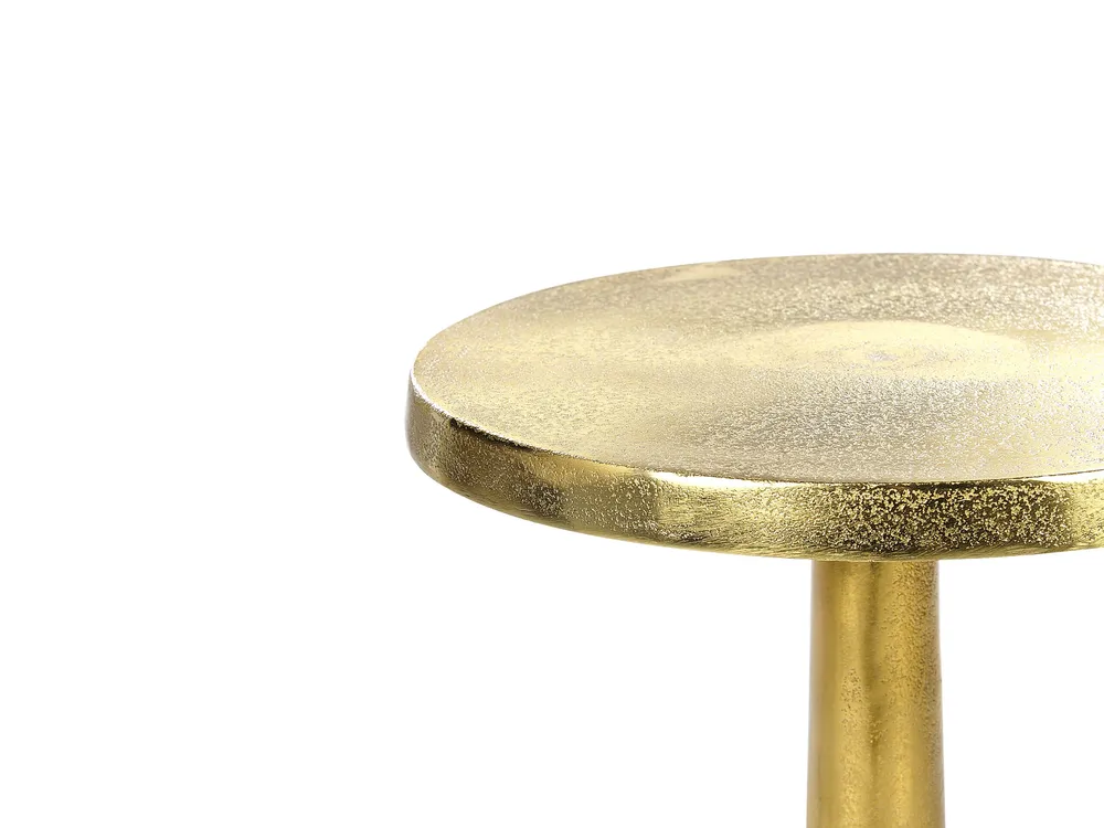 Plateforme réglable en hauteur Table d'appoint doré APITI