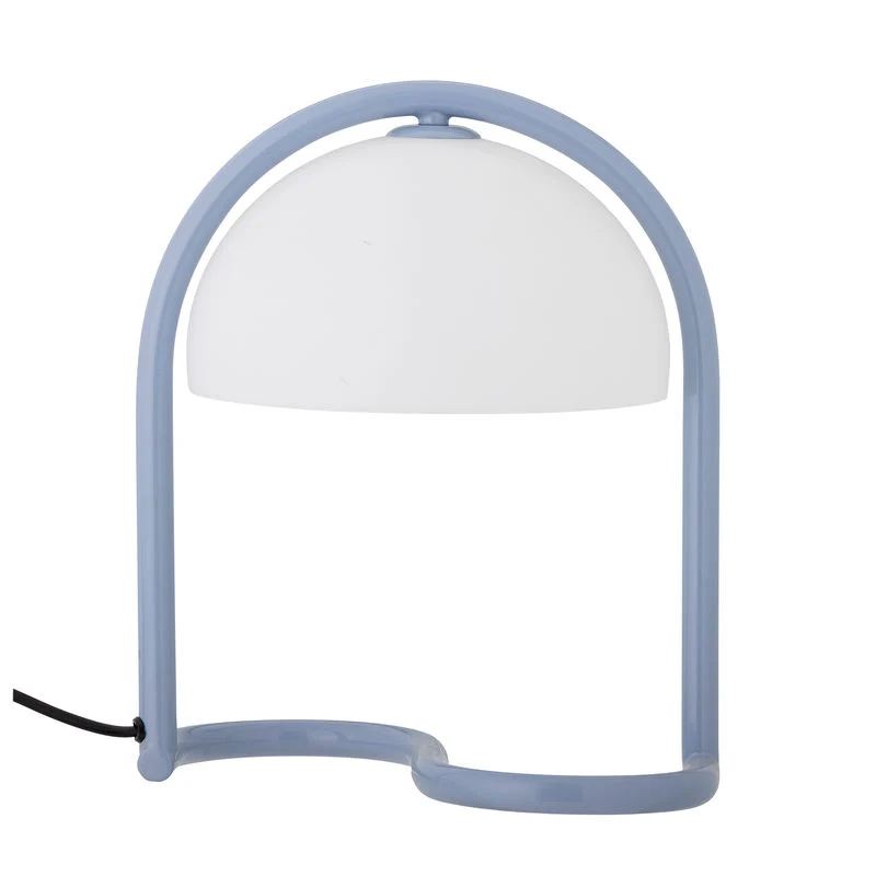 Surface de travail antidérapante Lampe de table Bloomingville Favour, bleue