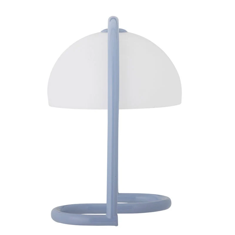 Surface de travail antidérapante Lampe de table Bloomingville Favour, bleue