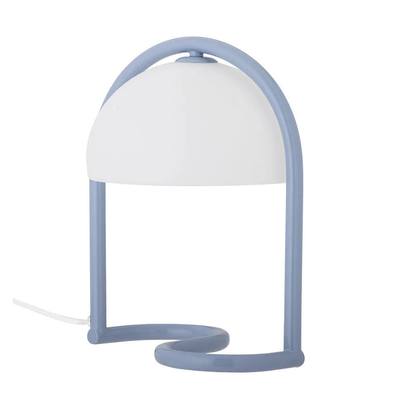 Surface de travail antidérapante Lampe de table Bloomingville Favour, bleue