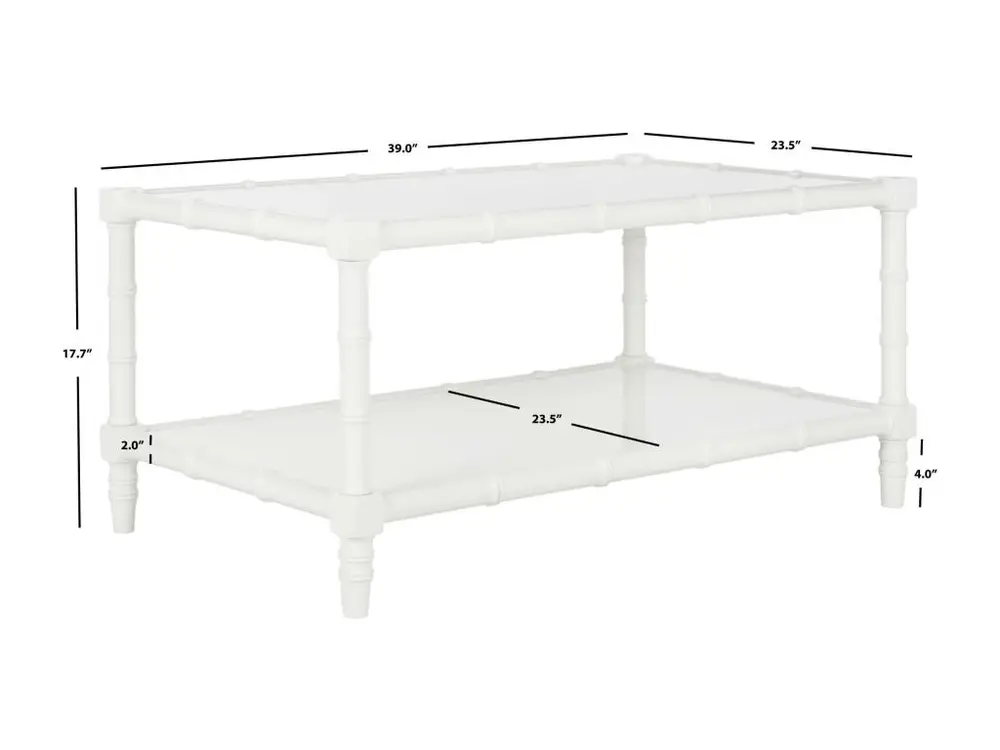 Surface de travail antidérapante Table d'appoint Blanc 91 X 37 X 48.26 cm - Yvonne