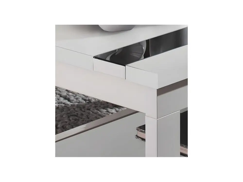 Table basse relevable blanche - UPTI avec revêtement résistant aux taches