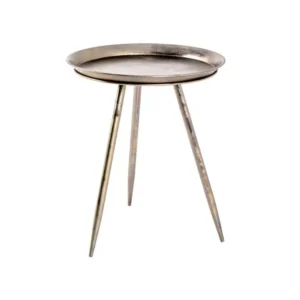 Table basse ronde SHYNA en métal 44cm - Cuivré foncé
