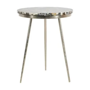 Table d'appoint Blanc 46 X 46 X 55.88 cm - Twila avec revêtement résistant aux taches