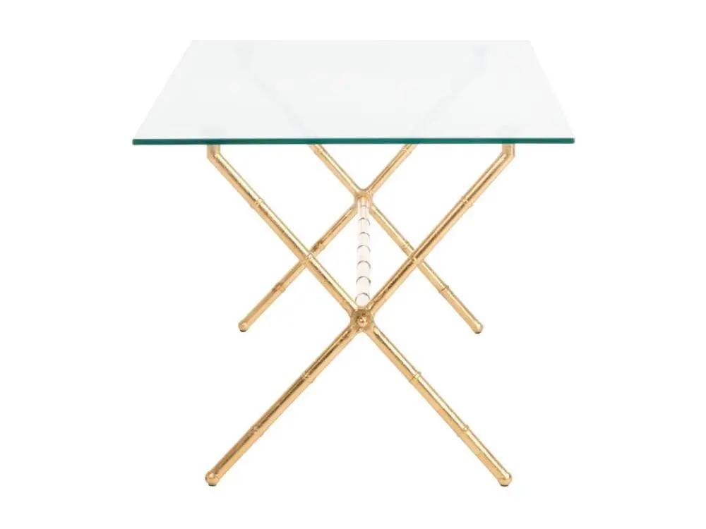 Table d'appoint Or et diaphane 53 X 95 X 43.18 cm - Felicie