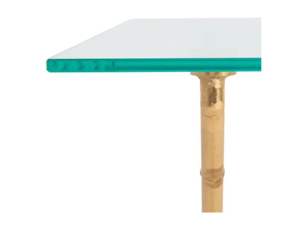 Table d'appoint Or et diaphane 53 X 95 X 43.18 cm - Felicie