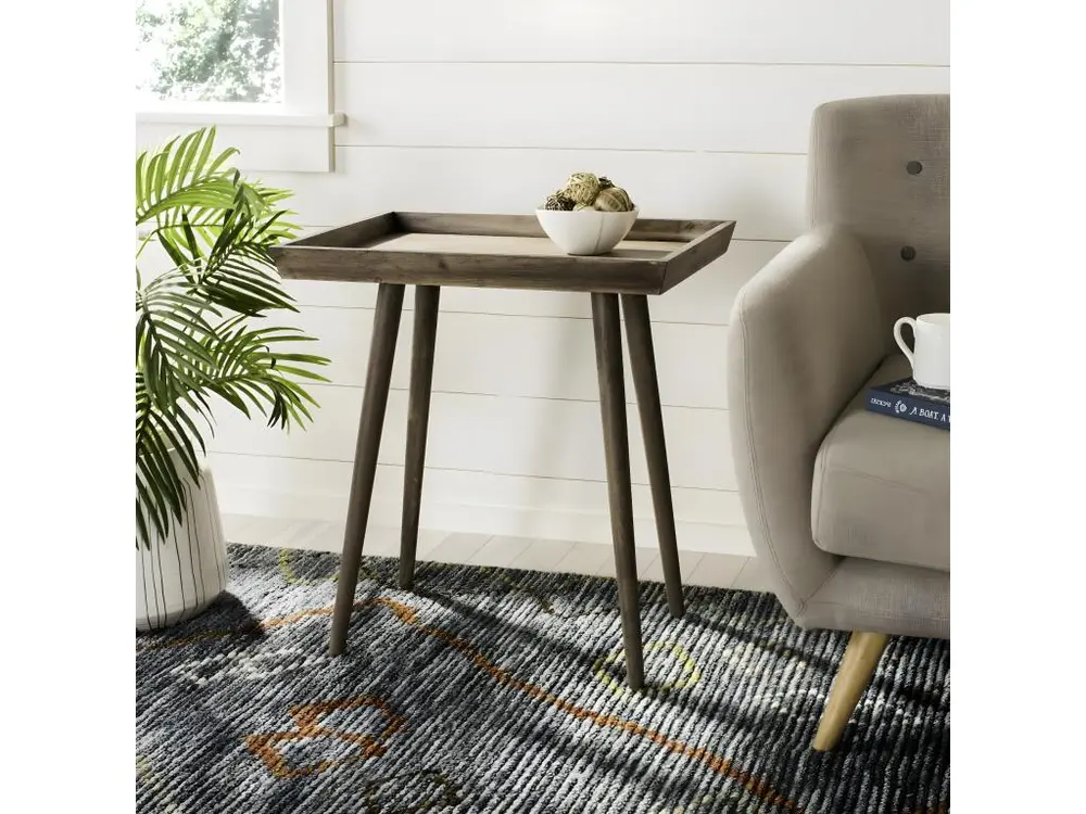 Table d'appoint Marron 60 x 40 x 65 cm - Nonie facile à monter