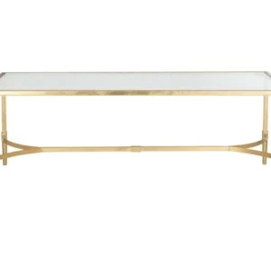 Table d'appoint Or et voir à travers 66 X 127 X 45.72 cm - Ferne