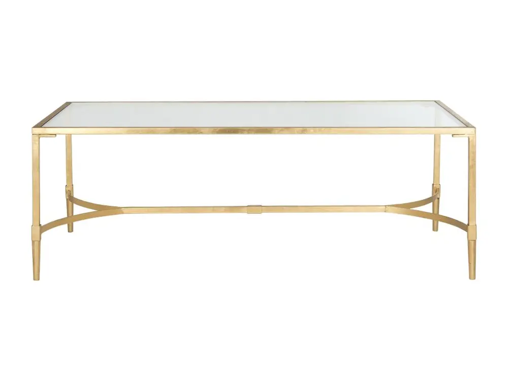 Table d'appoint Or et voir à travers 66 X 127 X 45.72 cm - Ferne
