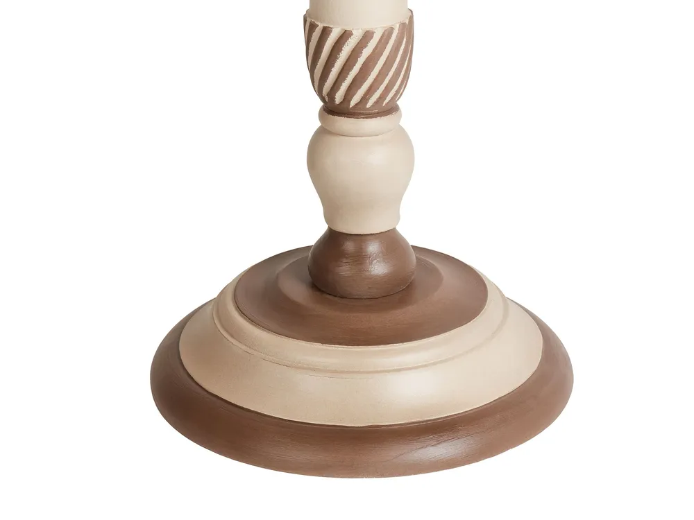 Table d'appoint en bois noir de manguier EULO avec revêtement résistant aux taches