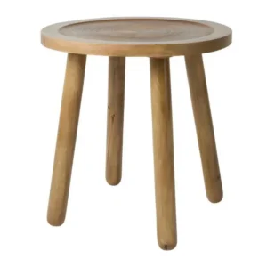 Table de travail modulable Dendron - Table d'appoint ronde bois ø43cm - Couleur - Naturel