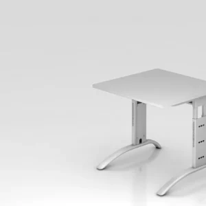 Bureau Hammerbacher pied C 80x80cm gris hauteur de travail 65 - 85 cm VFS08/5/S choisir à bas prix