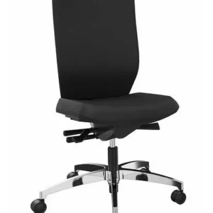 Chaise de bureau opérateur DENIOS Stilo ES technologie Syncro-Activ-Balance piètement en aluminium noir 292430 magasiner à...