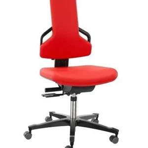 Chaise de travail Dauphin Premium revêtement en tissu rouge 266-921 obtenir à bas prix